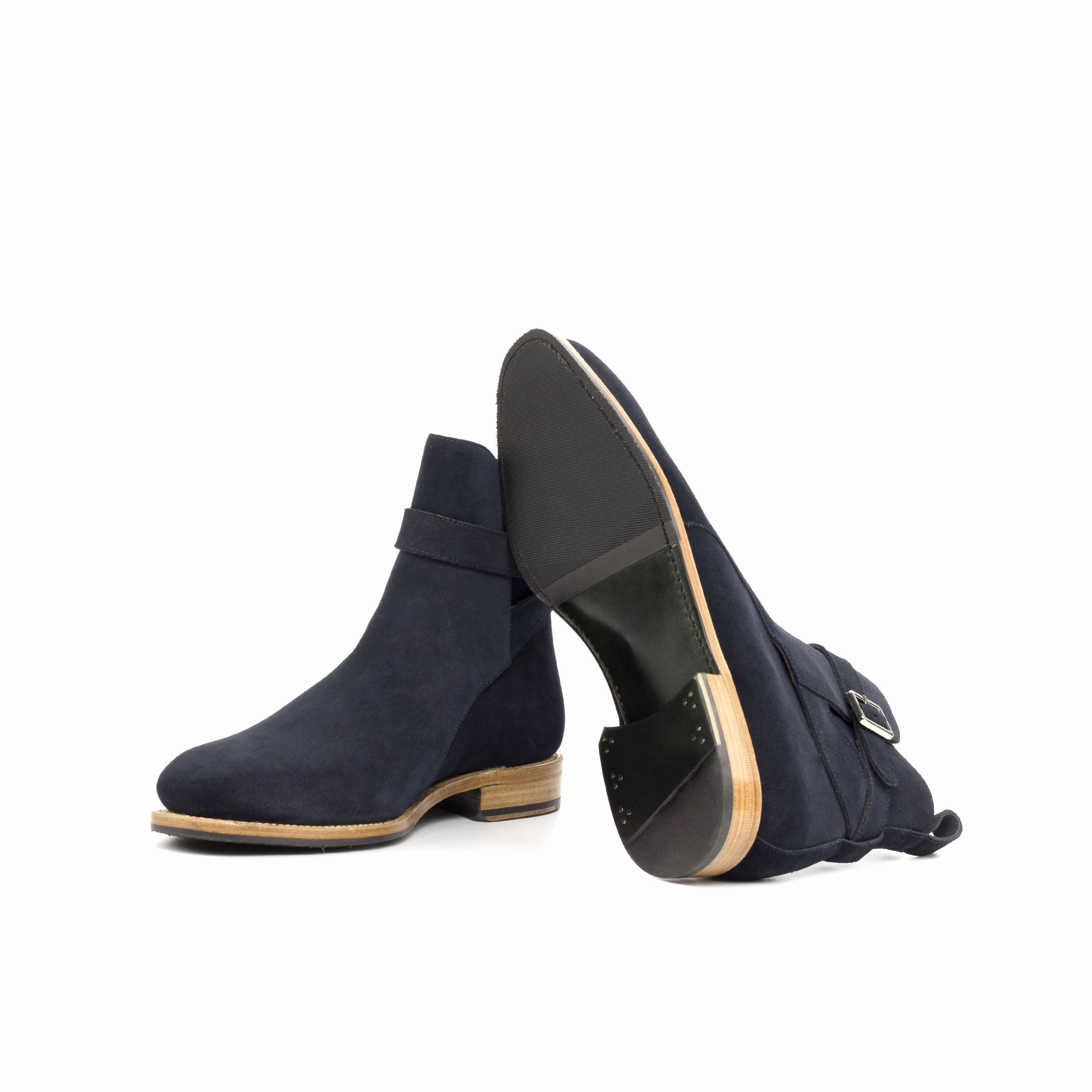 Navy Suede Jodhpur Boots Support Foot