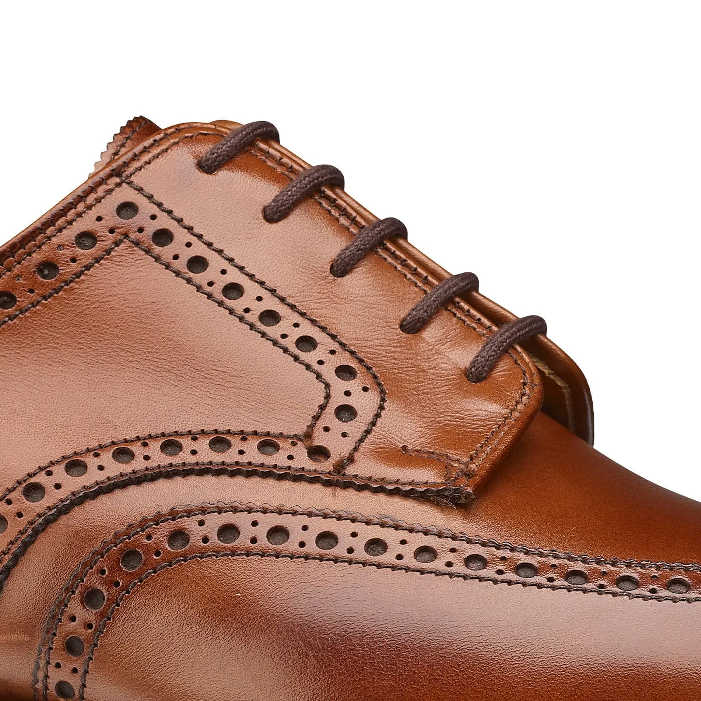 Swansea Beechnut Burnished Calf Classic Design Detail Shade