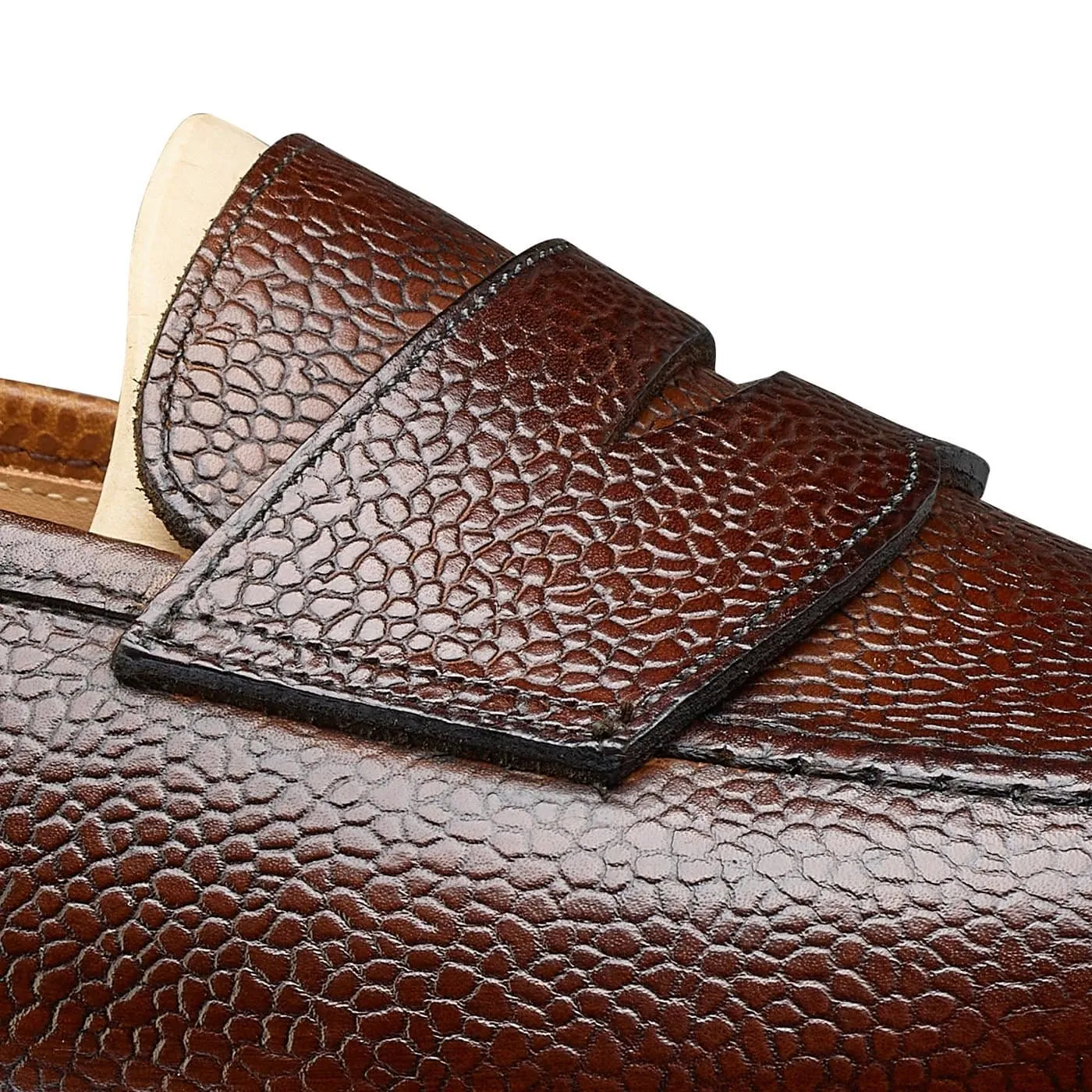 Boston Dark Brown Scotch Grain Classic Design