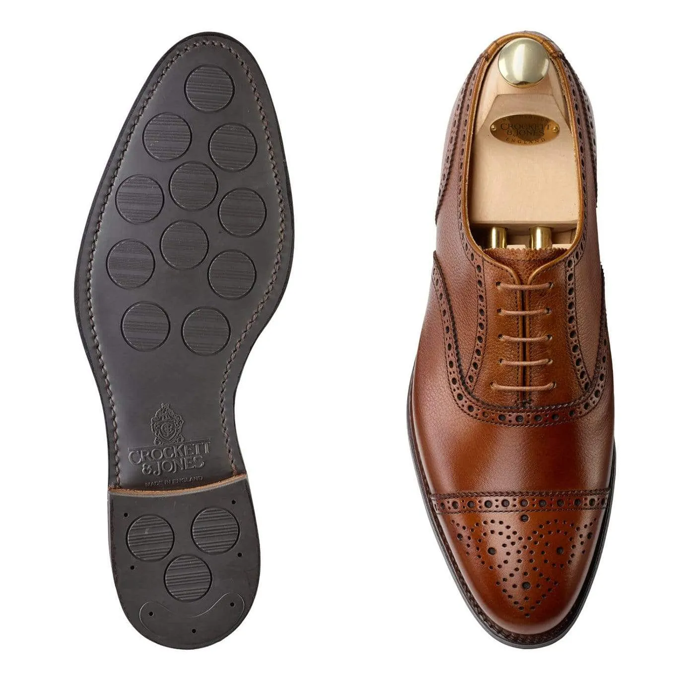 Professional Oxfords Westfield Tan Pebble Grain