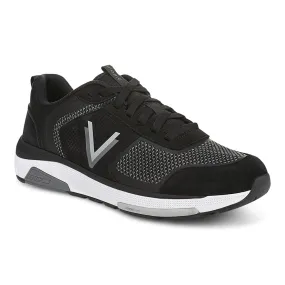 Flexible Tread Bold Grip Mens Vionic Walk Strider Knit in Black