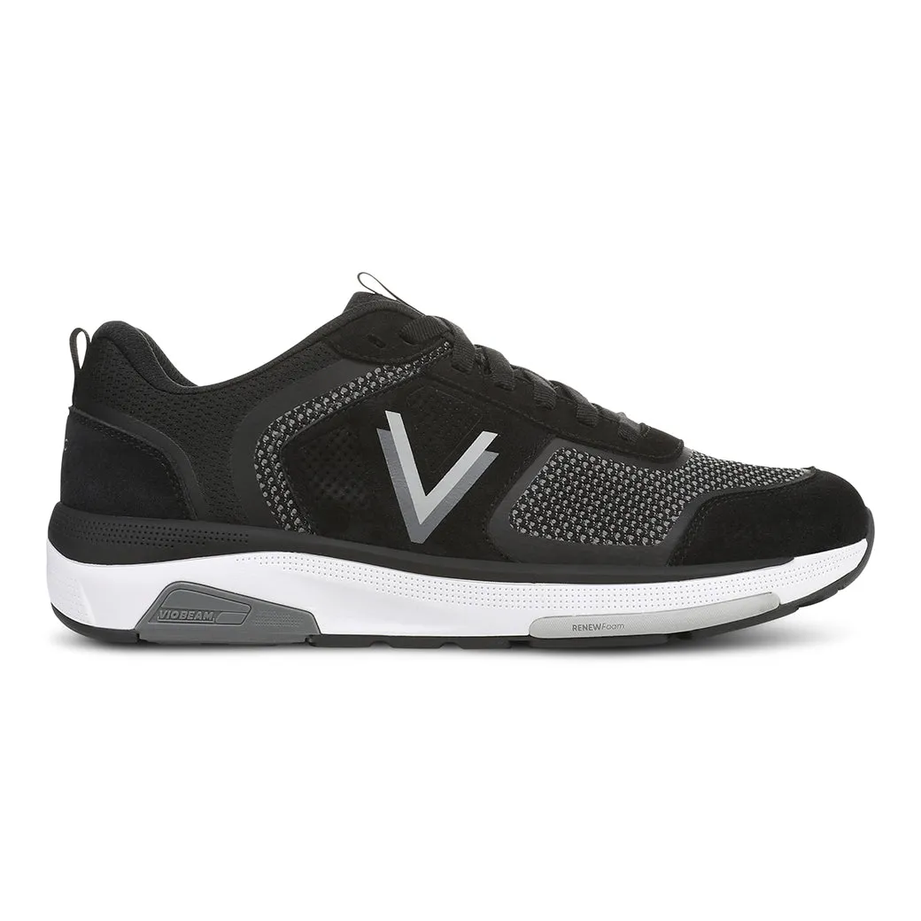 Go Active Mens Vionic Walk Strider Knit in Black