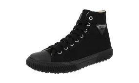 Breathable touch Urban Path Prada Men's Black Stratus High-Top Sneaker 4T3306