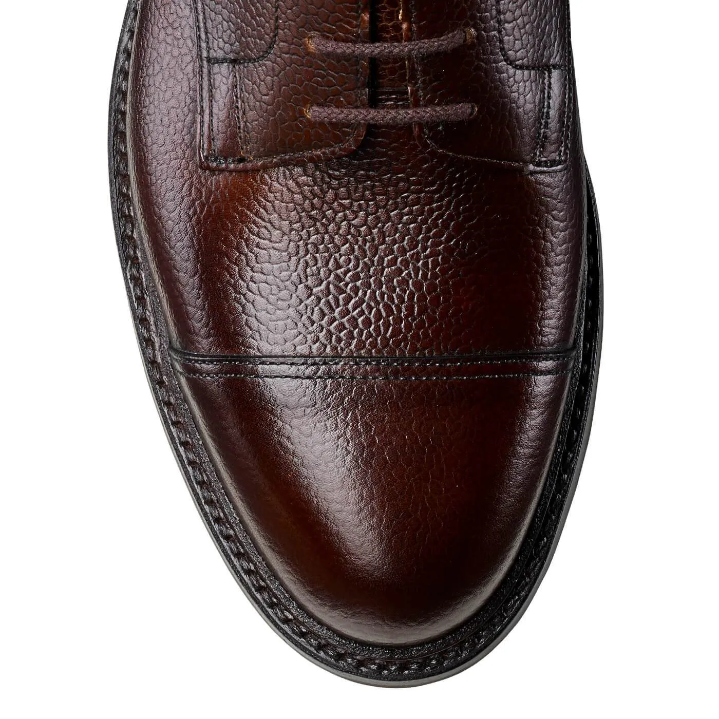 Groom Style Toe Space Coniston Dark Brown Scotch Grain