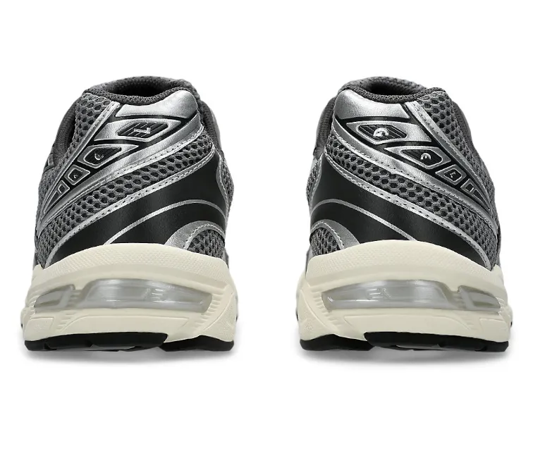 Mens Asics Gel-1130 (Clay Grey/Pure Silver) running in a plateau shoes