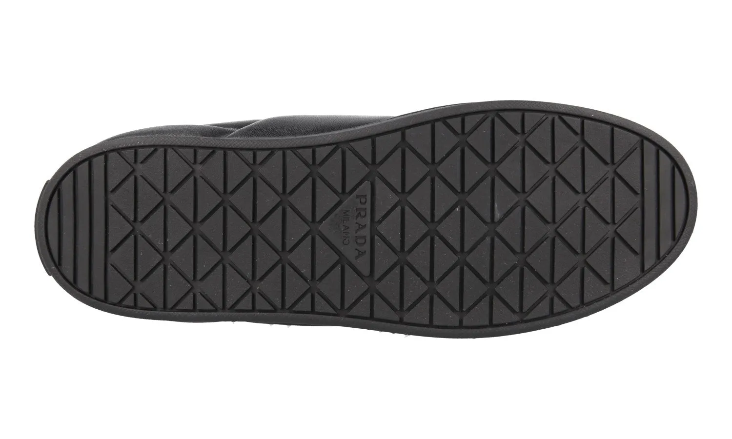 Prada Women's Black Leather Padded Nappa Sneaker 1E204N Energy Flow ScratchResistant