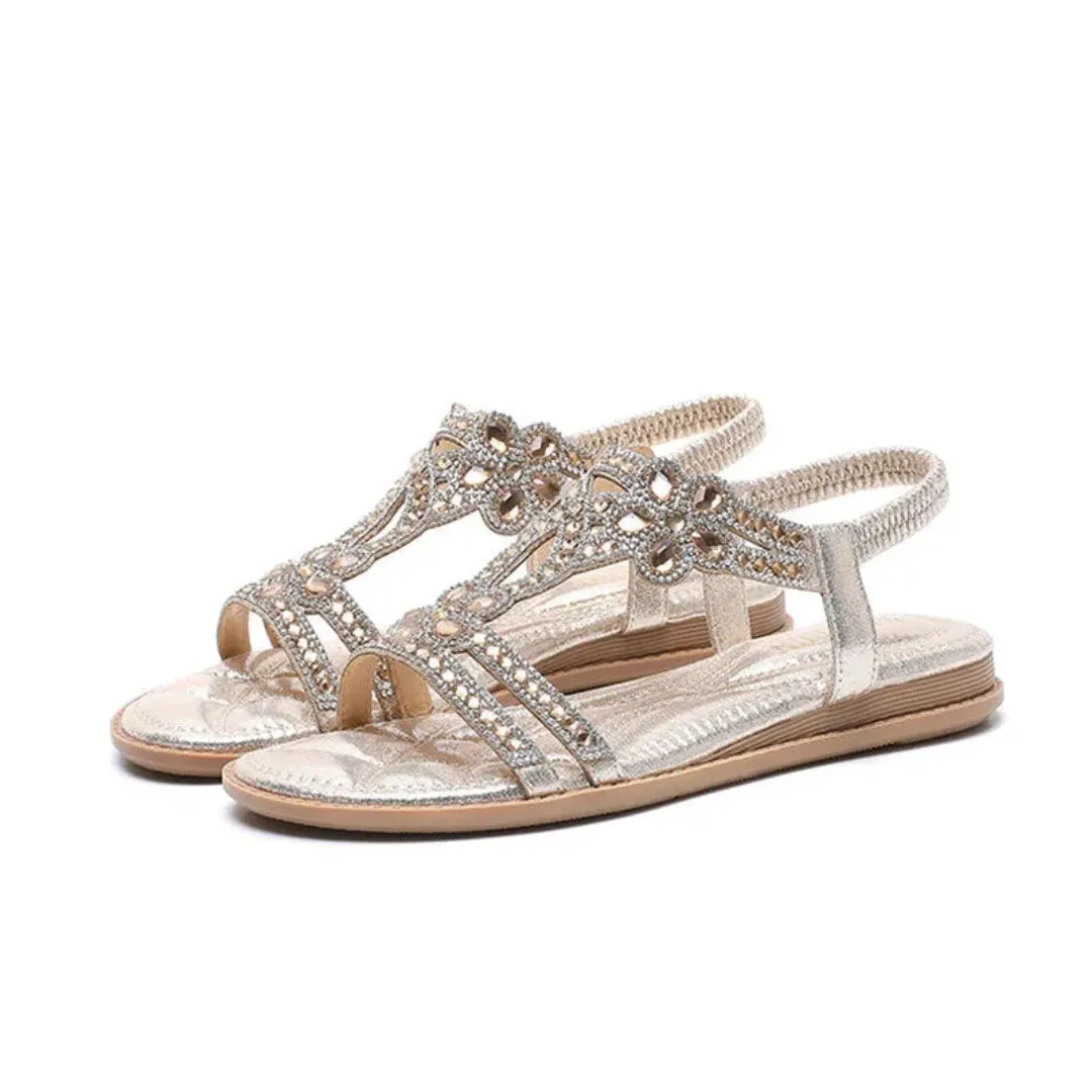 Aria Rhinestone Slingback Sandals Pool Wear