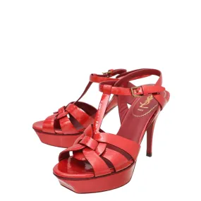 YSL Red Tribute Sandal 38 Fashionable Supportive arch