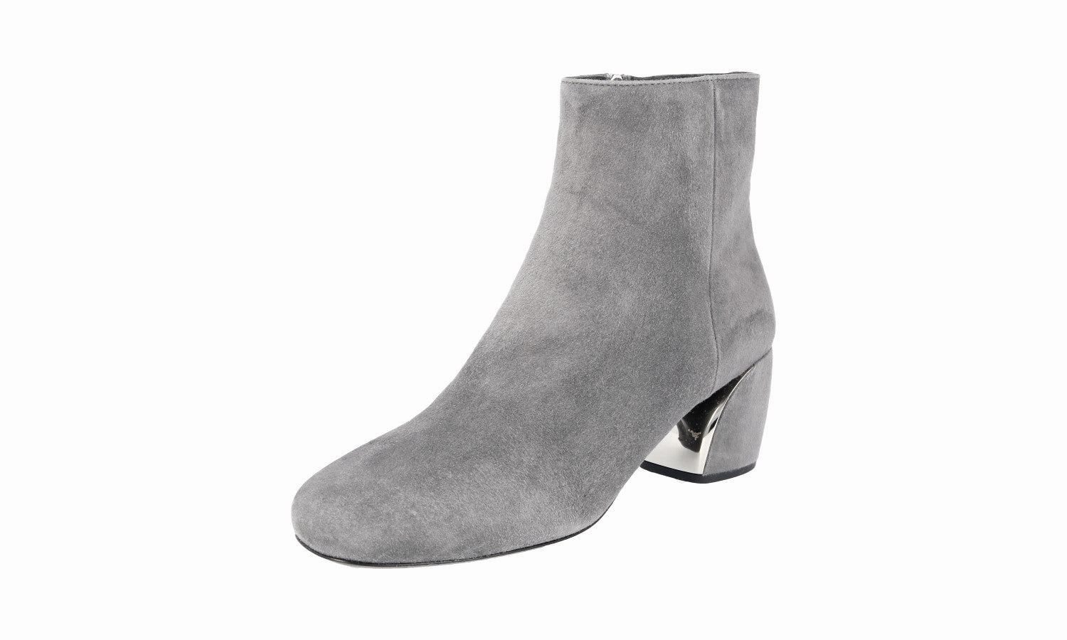 Daily Choice Everyday Comfort Prada Women's Grey Leather Half-Boot 1T850G