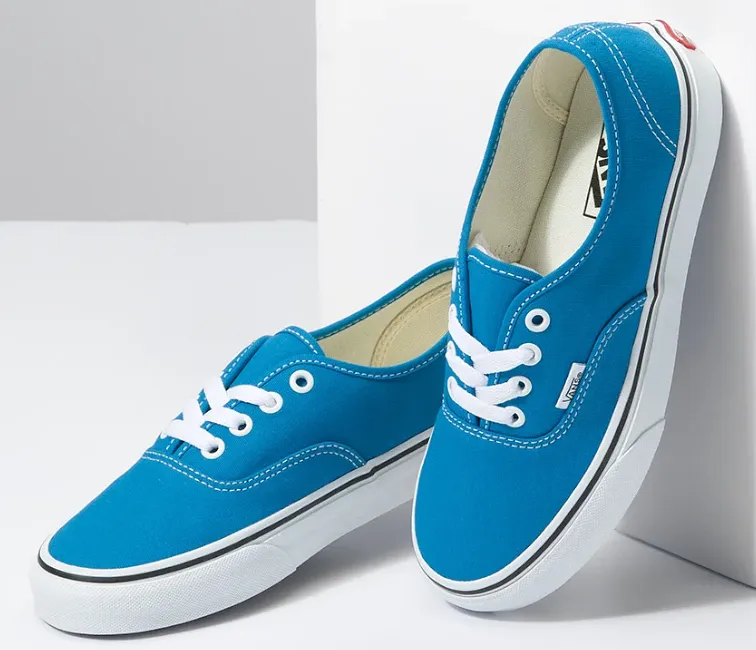 anti - slip outsole running for a way to stay successful Vans Authentic (Mediterranean Blue)