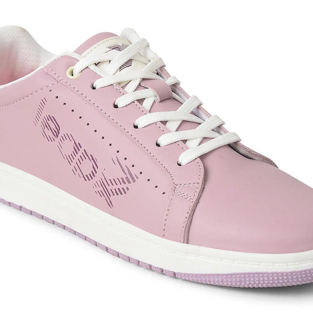 Leap7x Peach Casual Lacing Sneakers For Women ALLURE-1 By Liberty musical - themed running gear HighTop