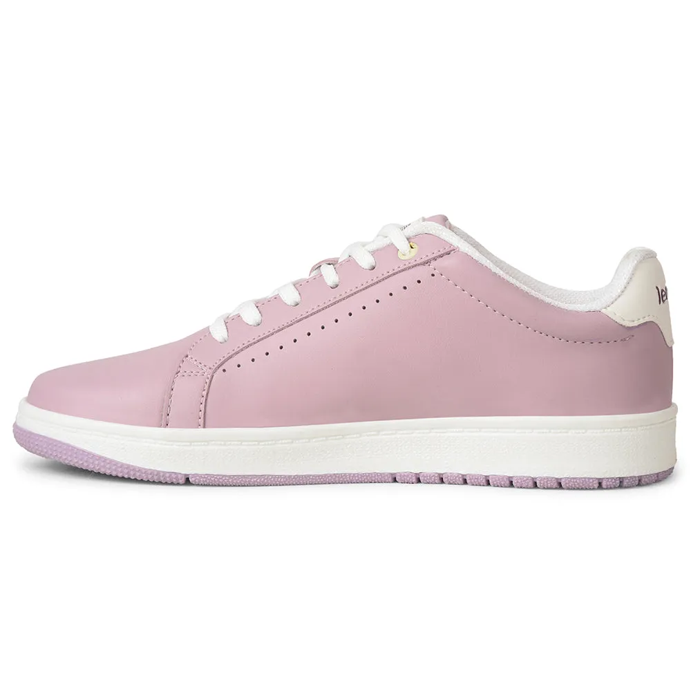fat - burning Leap7x Peach Casual Lacing Sneakers For Women ALLURE-1 By Liberty