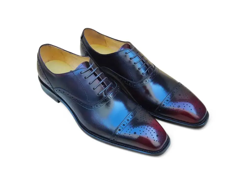 Oxford ?? cinq ?illets en cuir de veau ?? bout droit Sharp Shoes