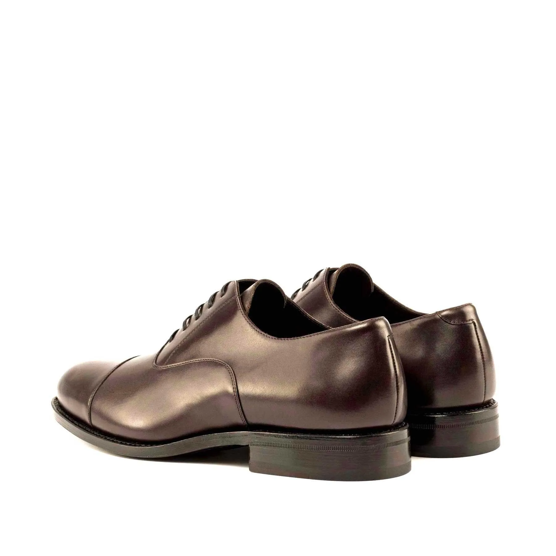 Refined Finish Oxford dark brown box calf