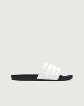 Cozy Beach Sandal Comfortable for jogging Vegan Slides | White