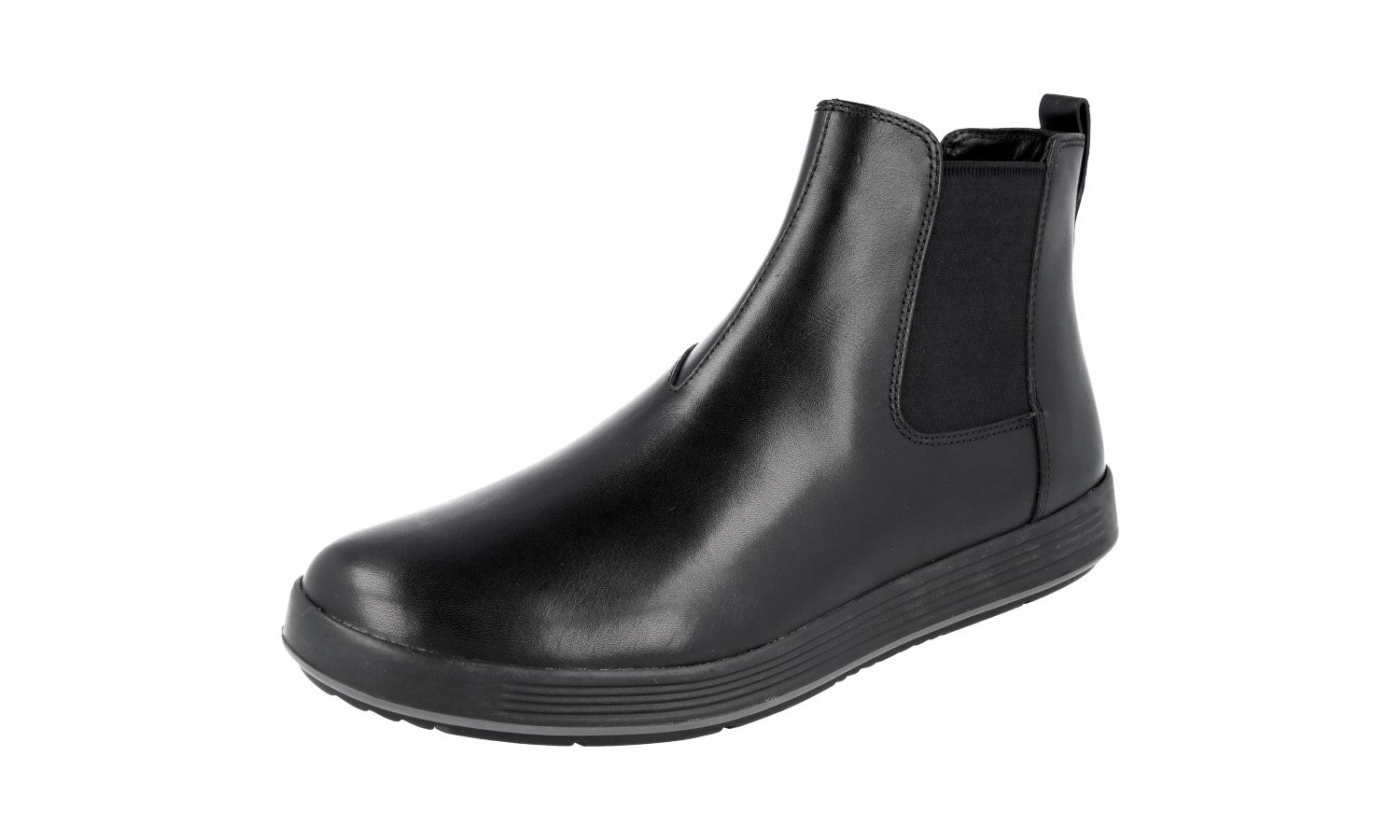 Prada Men's Black Leather Half-Boot 4T3153 Fall Fashion