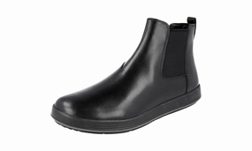 Prada Men's Black Leather Half-Boot 4T3153 Fall Fashion
