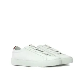White Low Kick Trainers Easy Wear Lockdown fit