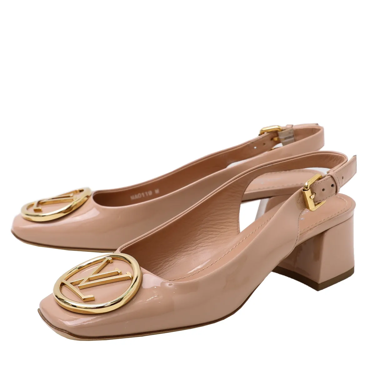 Louis Vuitton Blush Madeleine Slingback Pump 39 Color Pop