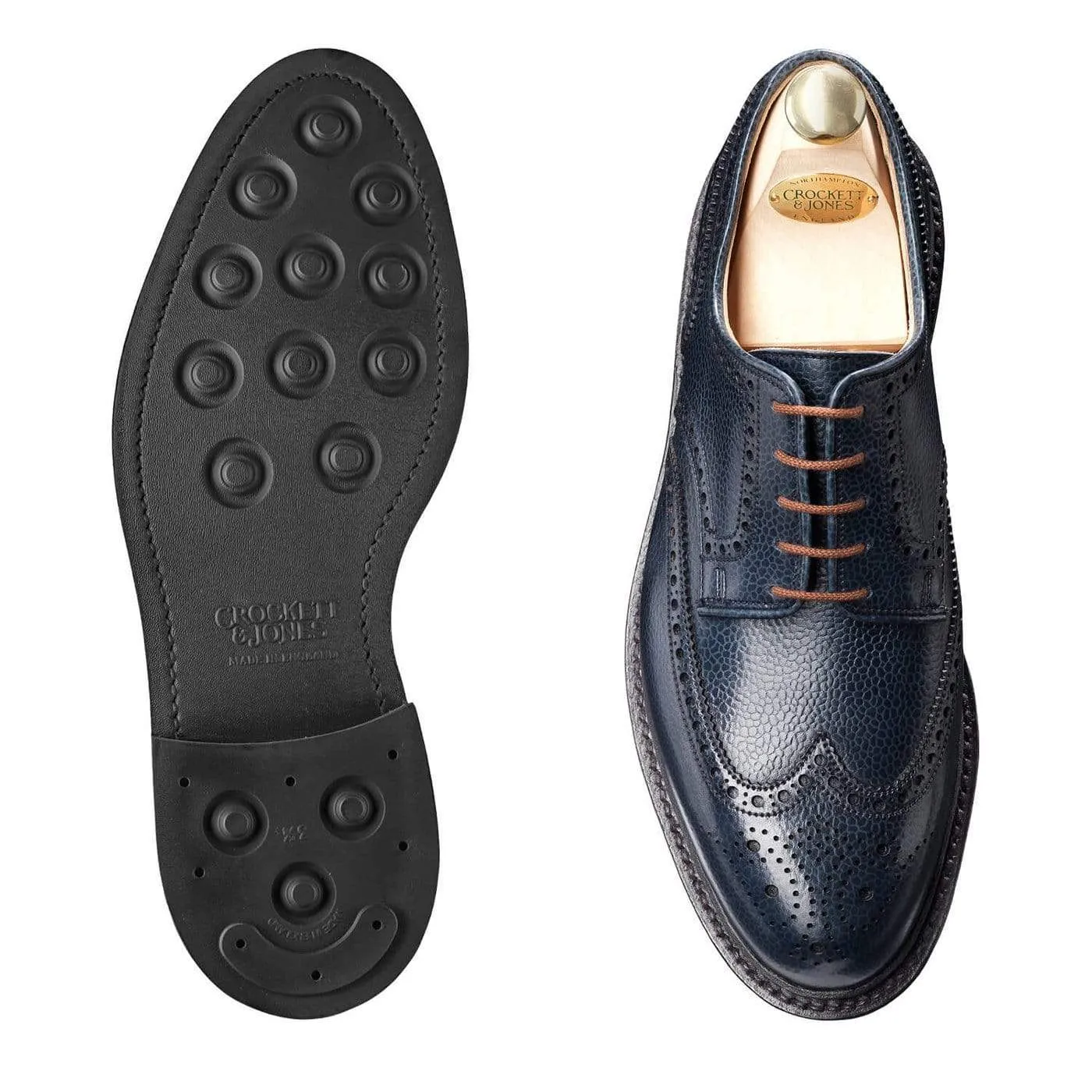 Top Tier Taper Cut Pembroke Navy Scotch Country Grain