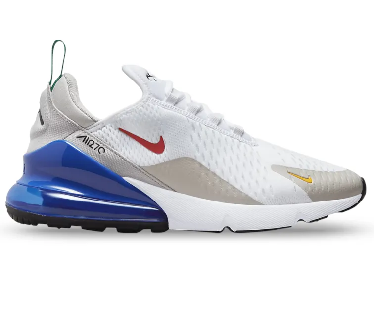Lightweight Feel anatomical shoe shape Men's Nike Air Max 270 (White/Multi)