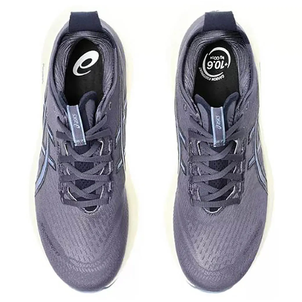 Mens Asics Gel-Nimbus 27 Wide in Indigo Fog/Denim Blue Gym Essential Abrasion Resistant Sole