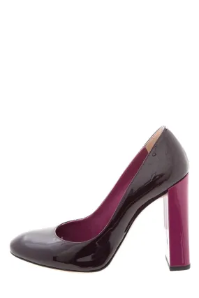 Fendi Burgundy & Magenta Patent  Heels SZ 37 Peace Mood