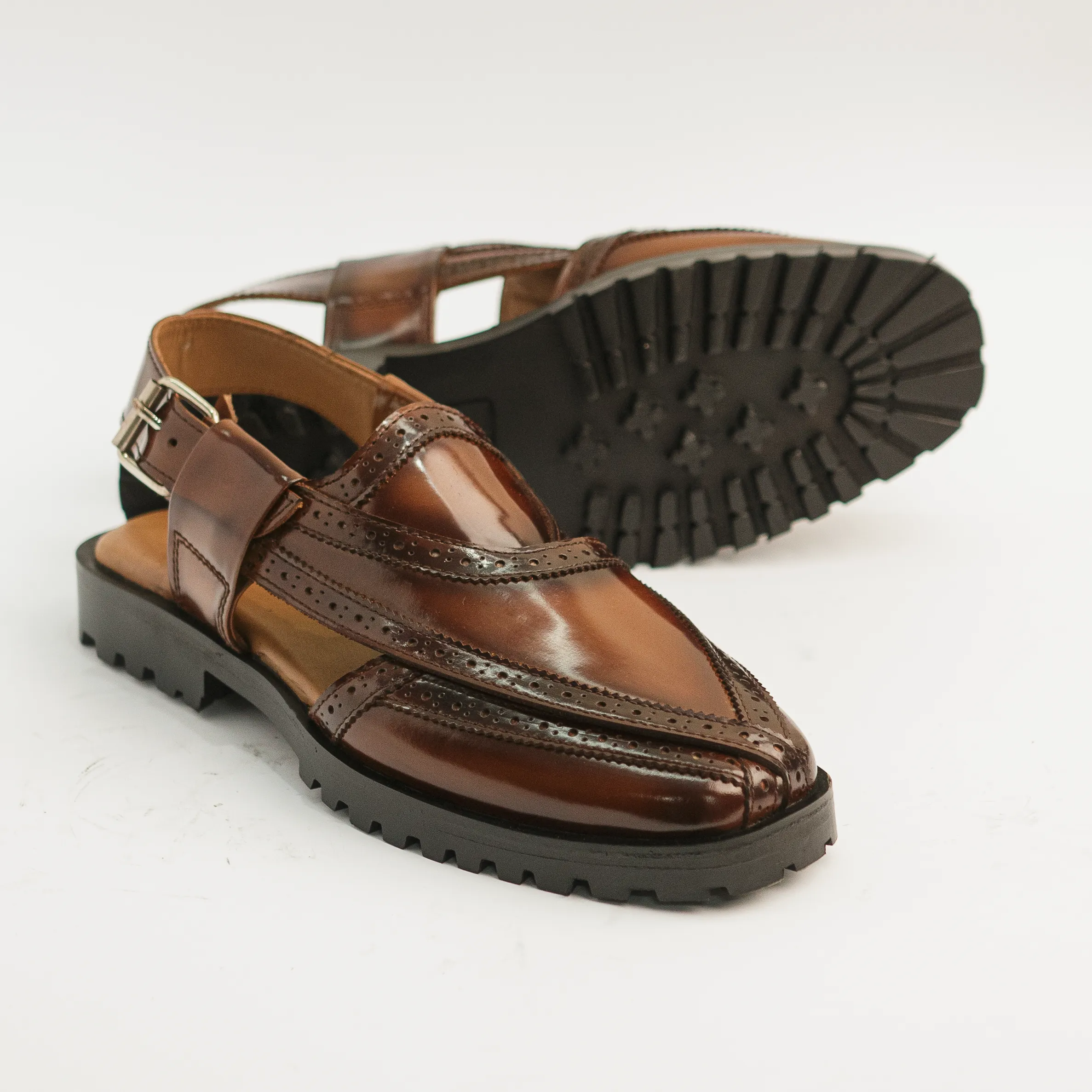 Formal Daywear Business Footwear Badshah - Brown Patina