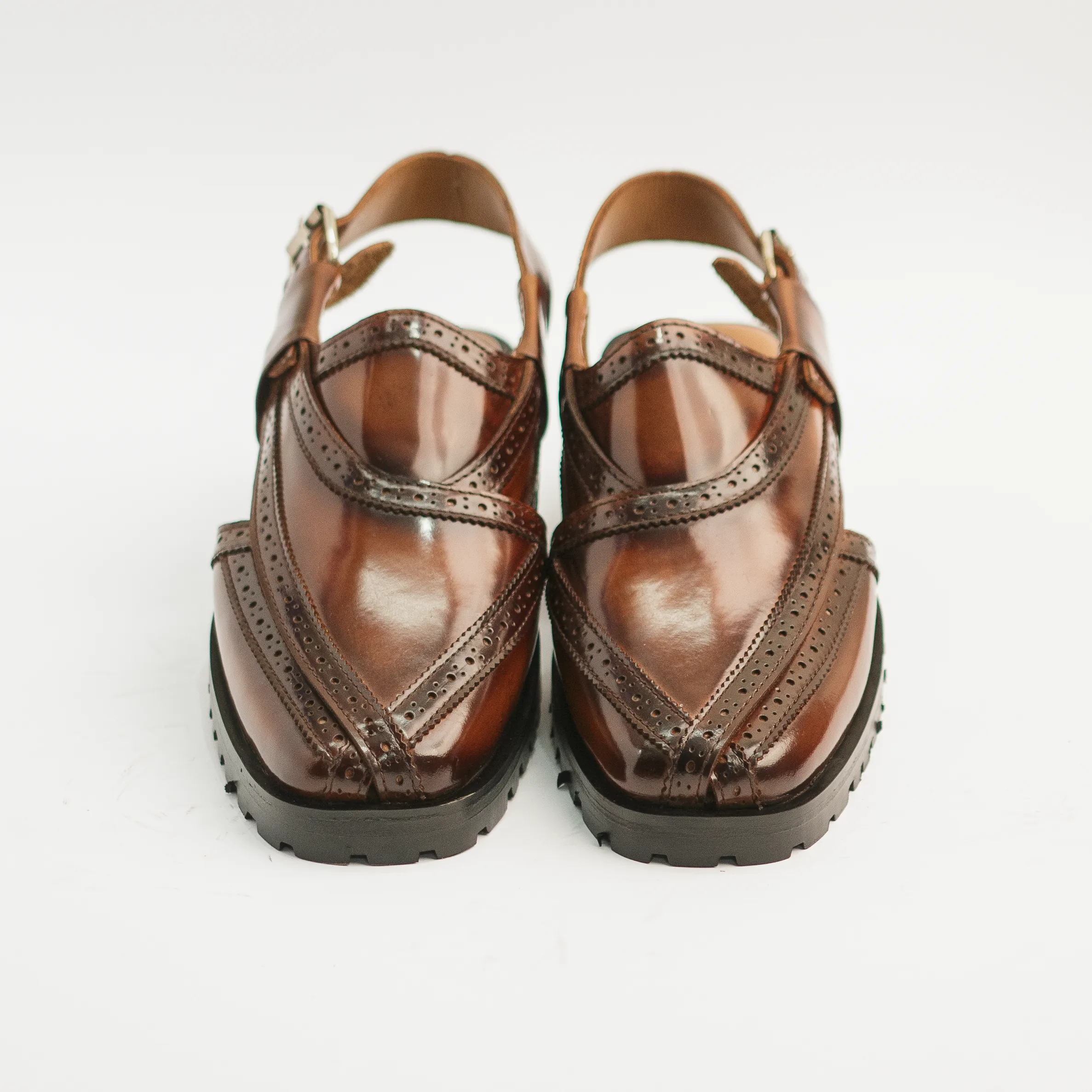 Badshah - Brown Patina Classic Edge Understated Styler Easy Walking Style