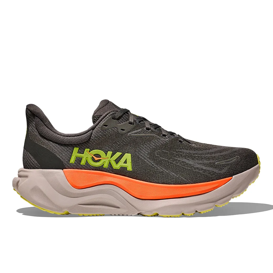 Stretch Lace System Mens Hoka Arahi 8 in Asphalt/ Gravel