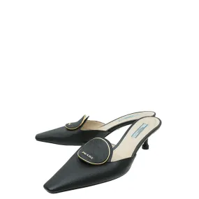 Prada Black Slide Mules 38 TPU Stability Quick Dash