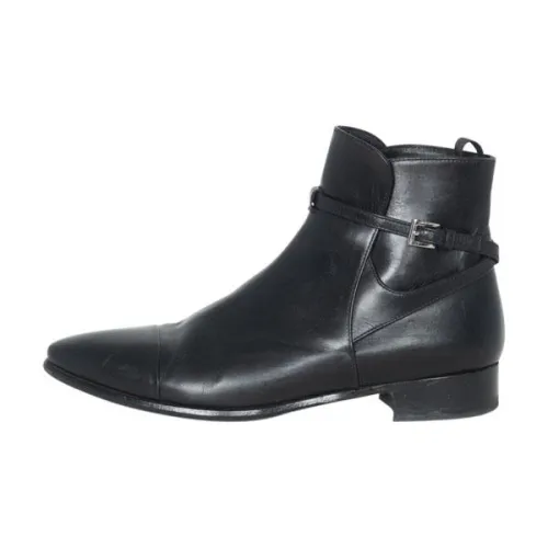 Prada Leather Ankle Boots - New Condition Buckle Fit