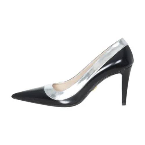 Comfort arch Winter Base Prada Leather Metallic Pumps