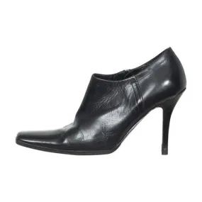 Prada Leather Square Toe Ankle Boots Versatile Spanish Bold