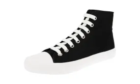 Lace Comfort Easy Pack Prada Men's Black High-Top Sneaker 4T3557