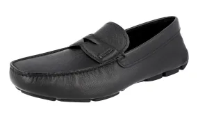 Prada Men's Black Leather Driving Loafer Loafers 2DD151 Spring Light