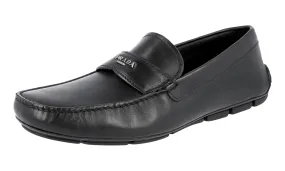 Prada Men's Black Leather Driving Loafers 2DD007 Photographer??s Pick