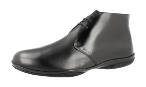 Prada Men's Black Leather Lace-up Shoes 4T2107 Daily Fit