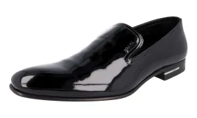 Prada Men's Black Leather Loafers 2DB028 Quick Path