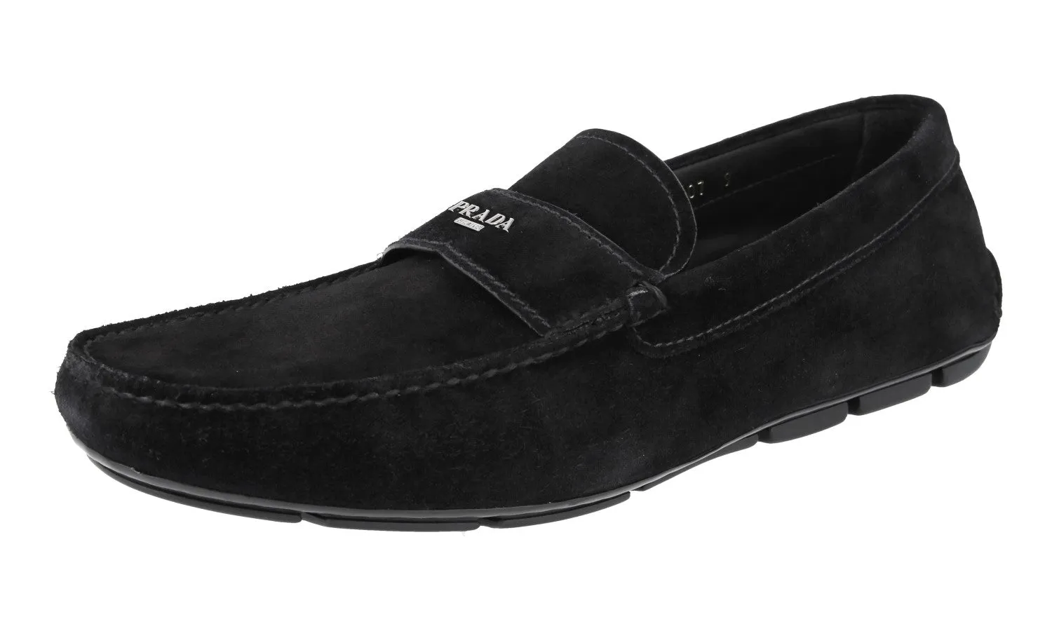 Sole Hold Prada Men's Black Leather Loafers 2DD007