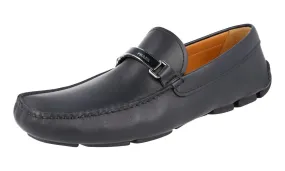 Walk Free Prada Men's Blue Leather Driving Loafers 2DD114