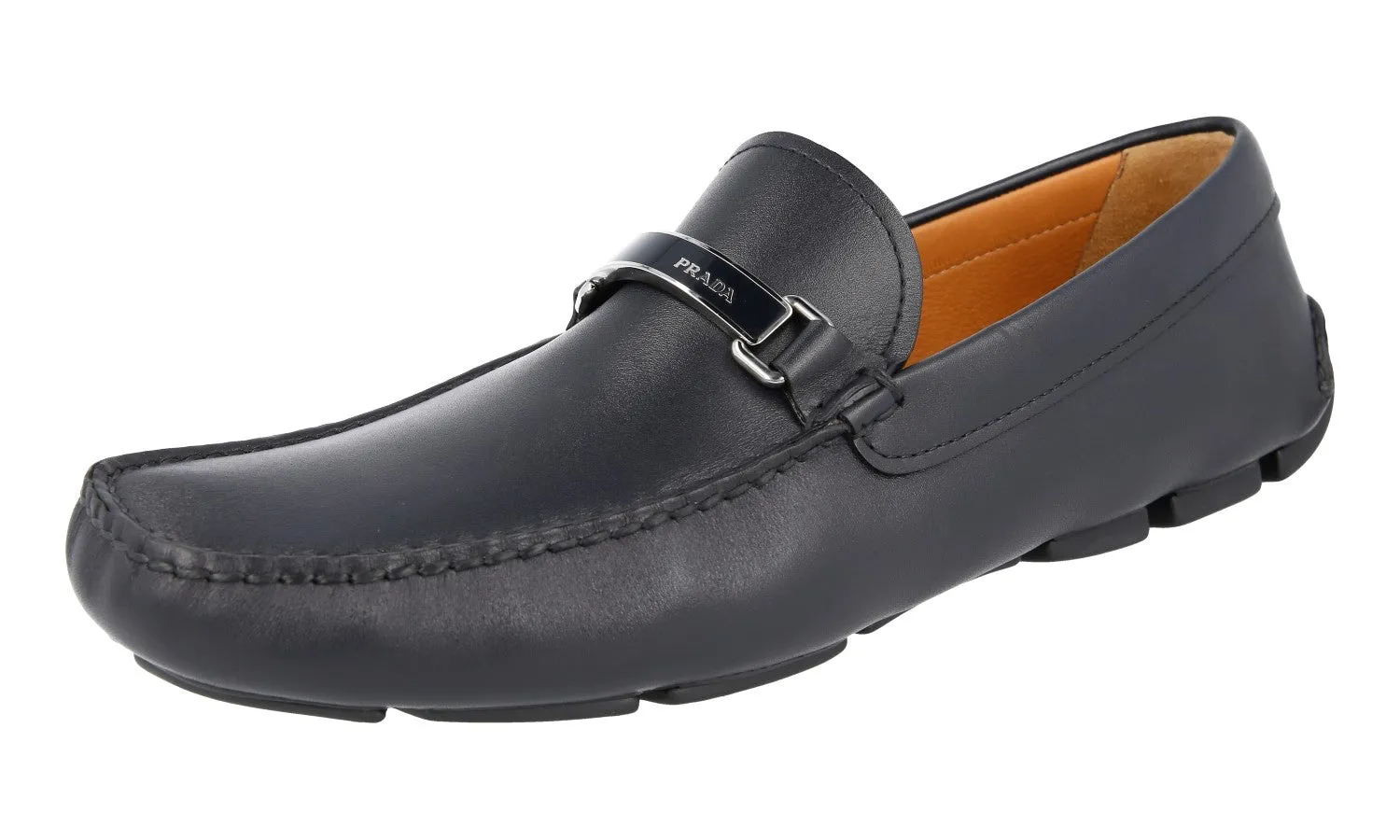 Walk Free Prada Men's Blue Leather Driving Loafers 2DD114