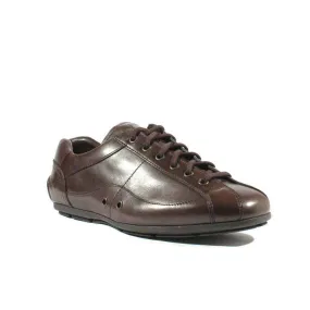 Soft Land Weekend Casual Prada Men's Designer Shoes Brown Leather Sports 2E1556 (PRM8)