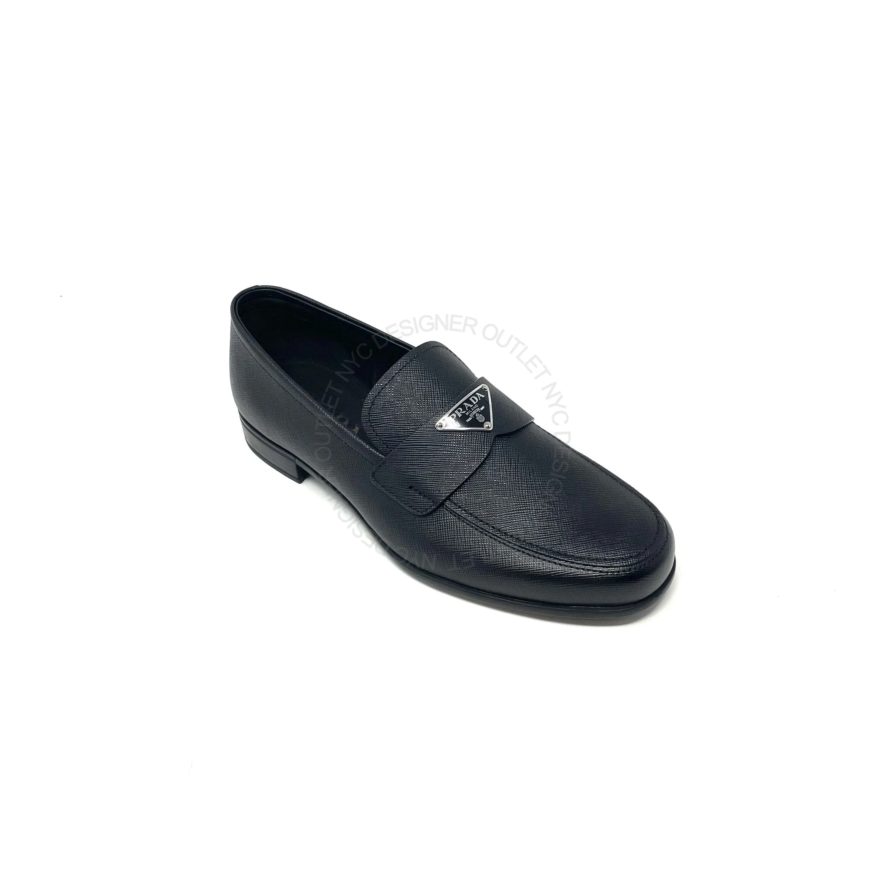 Prada Mens Leather Loafer Stable base Pot Path