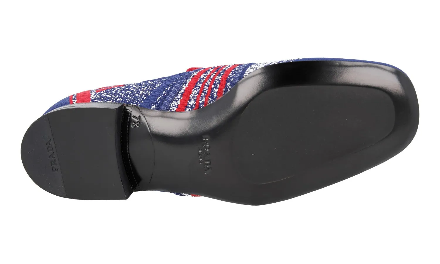 Trendy Shoes Street Path Prada Men's Multicoloured Jacquard Mouline Loafers 2DG098