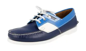 Abrasion resistant Timeless Appeal. Prada Men's Multicoloured Leather Lace-up Shoes 2EG270