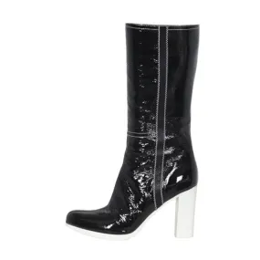 Prada Patent Leather Boots Snow Grip