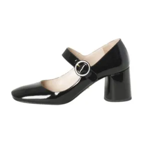 Stylish Padded collar Prada Patent Leather Mary Jane Pumps