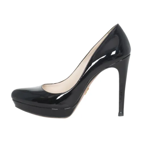 Prada Patent Leather  Pumps Ergonomic Cold Weather Calm Tone