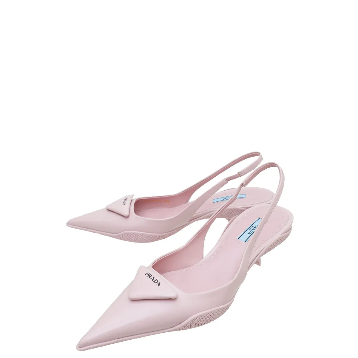 Care Ease Peak Step Prada Pink Soft Padded Slingback Heels 38